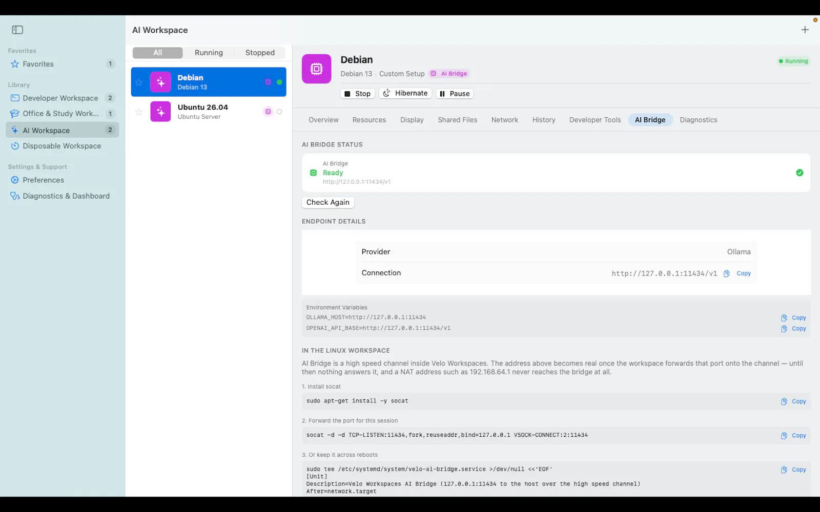 Velo Workspaces screenshot 4
