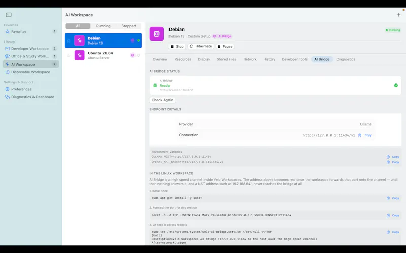 Velo Workspaces screenshot 4