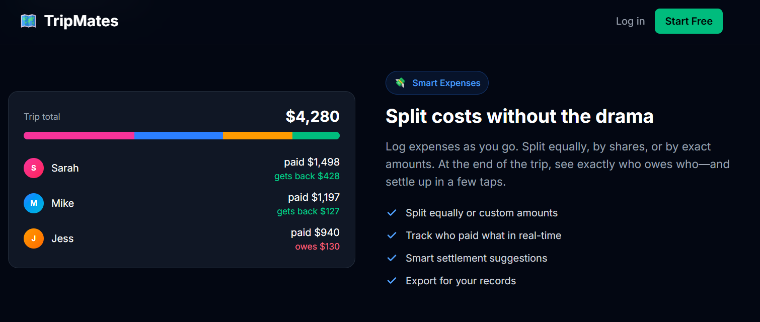 TripMates - Screenshot 5 showing product features and functionality