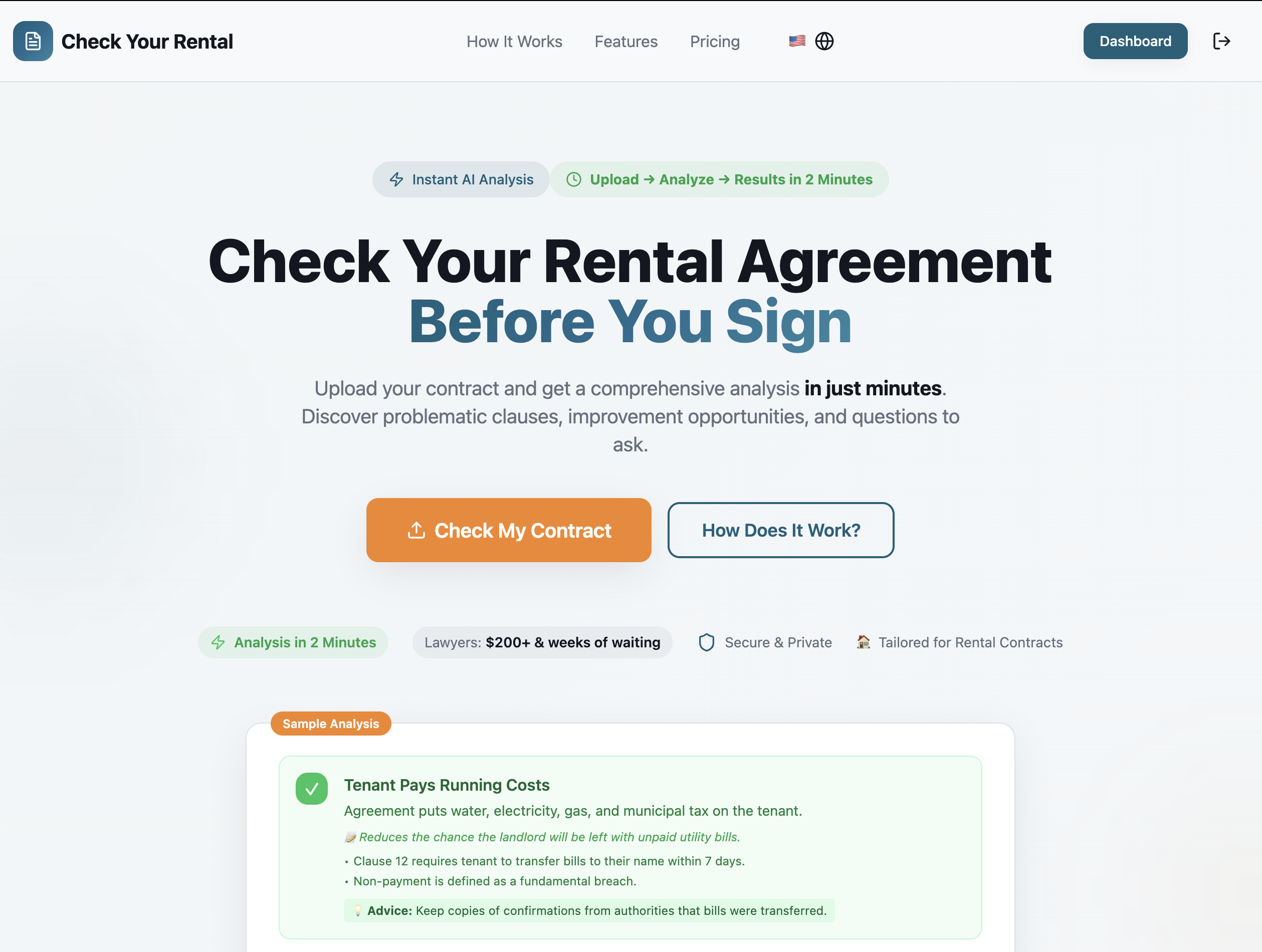 Check Rental Agreement gallery image