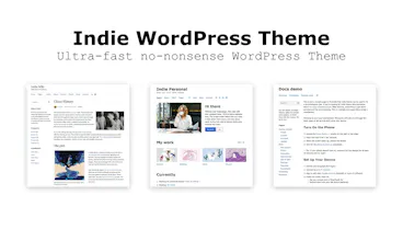 Indie theme gallery image