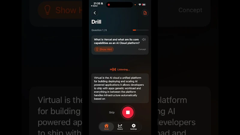 Ignite - English Drill screenshot 1 (video preview)
