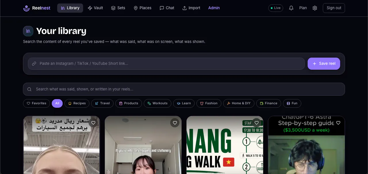 Reelnest screenshot 2