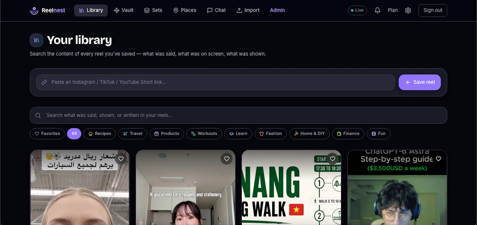 Reelnest screenshot 2