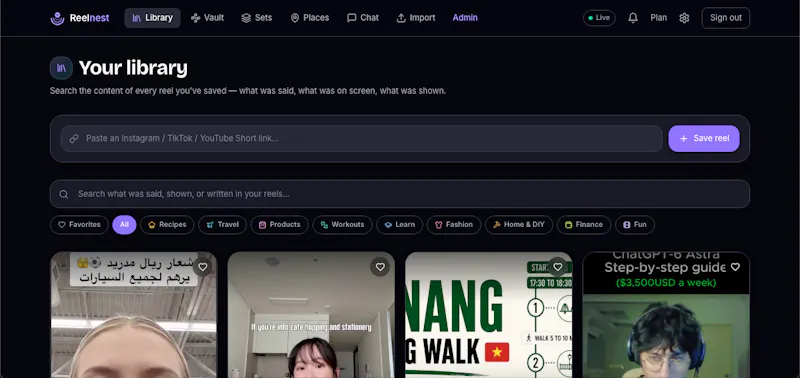 Reelnest screenshot 2