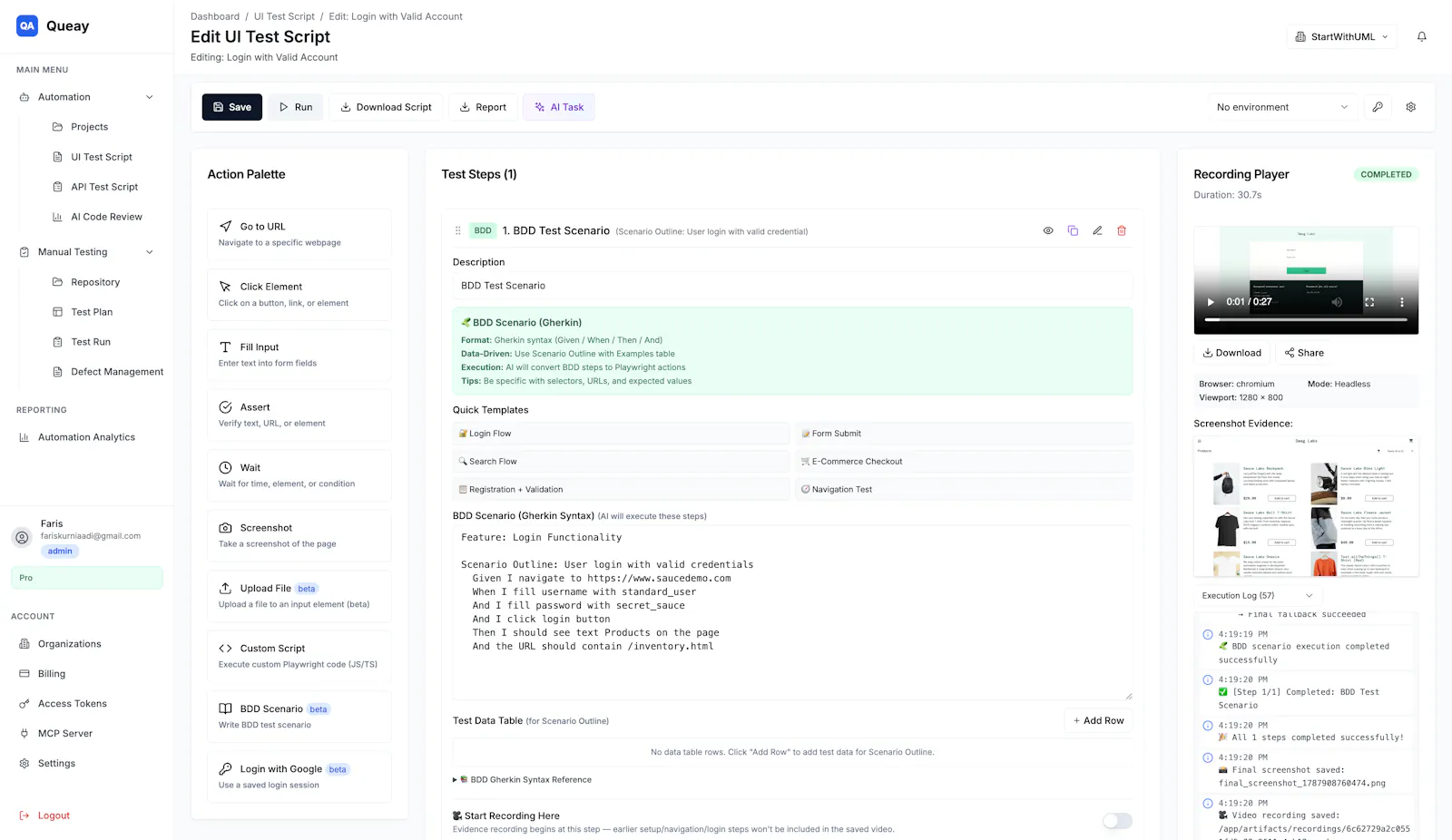 Queay - One QA Platform screenshot 3