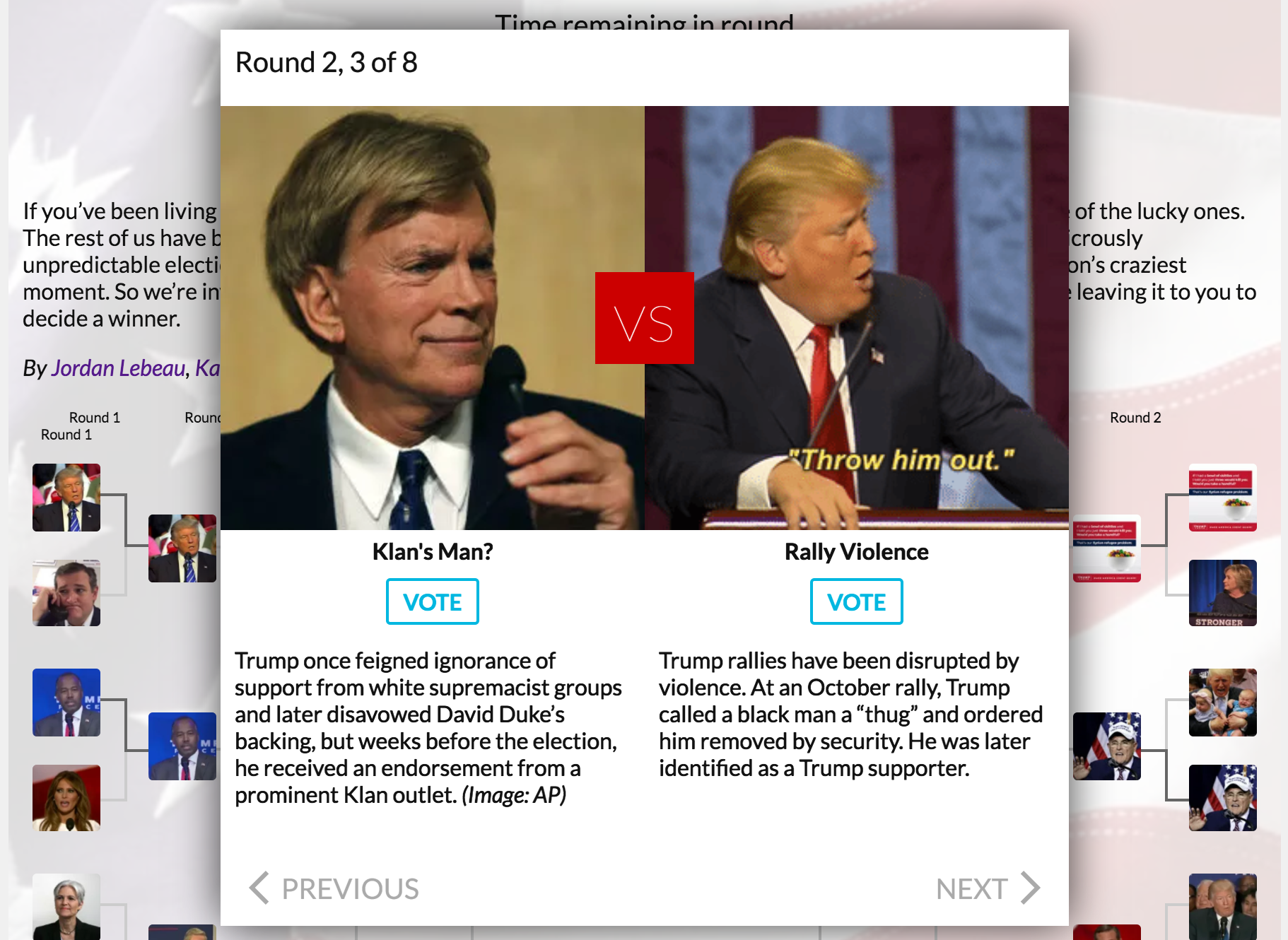 Votion Prediction & Voting Brackets for NCAA & Topical Brackets
