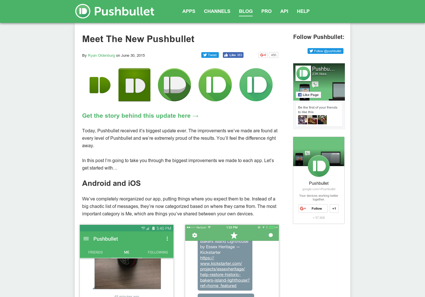 Pushbullet Messenger