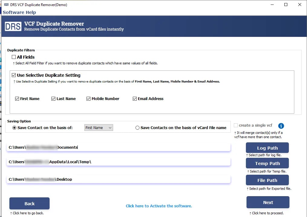 vCard Duplicate Remover gallery image