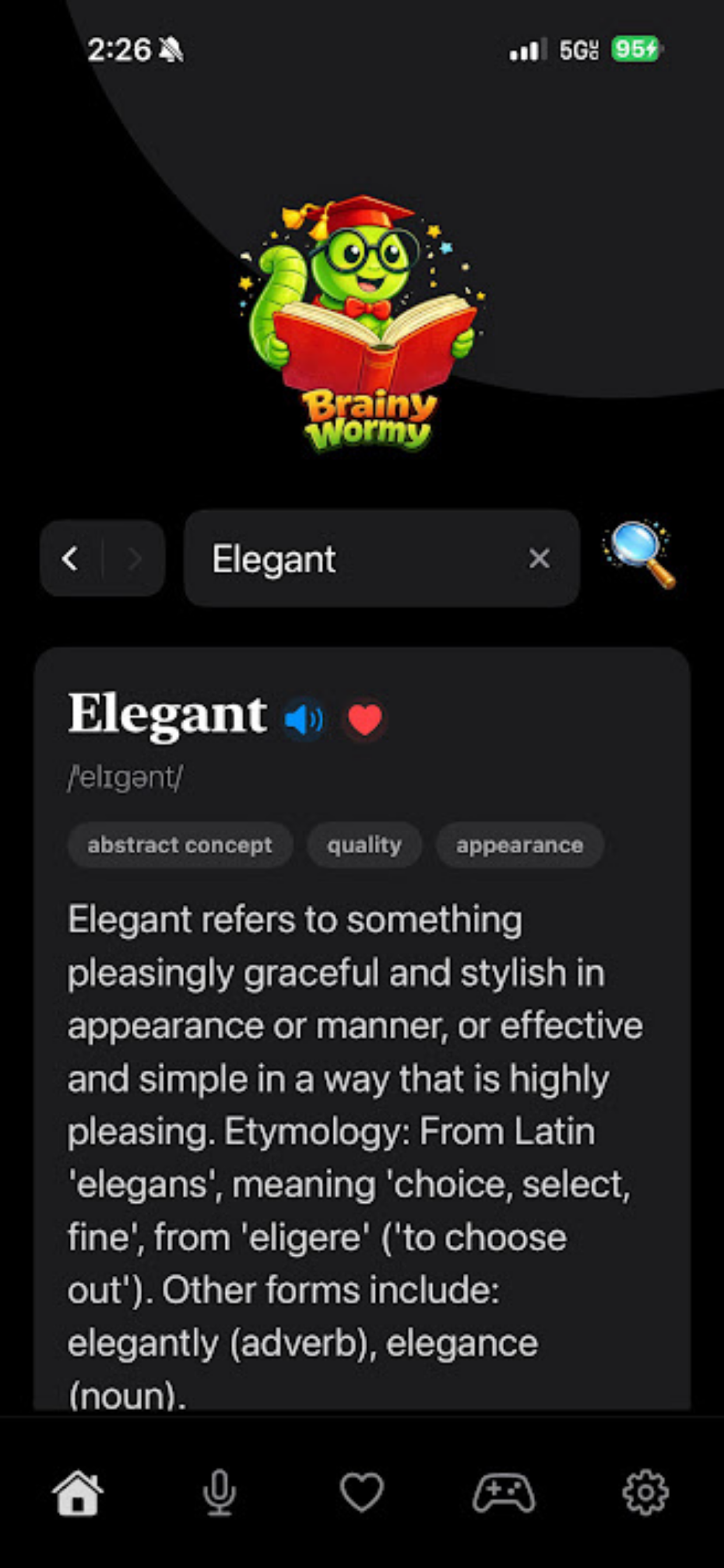 Brainy Wormy AI Vocab Helper gallery image