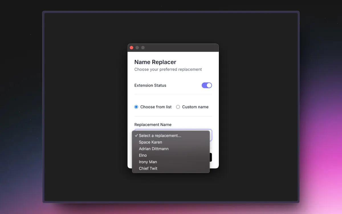 Space Karen - Chrome Extension