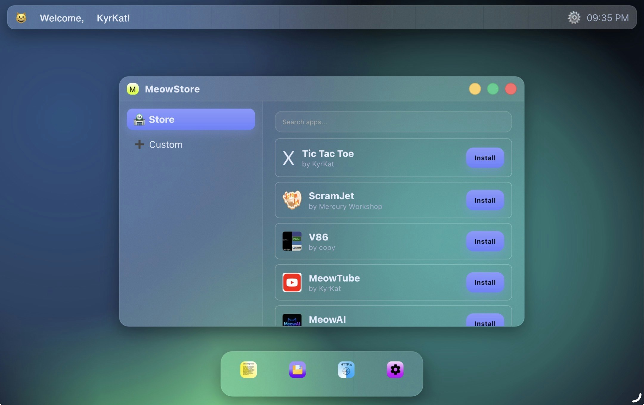 MeowOS:Major Update - Screenshot 2 preview