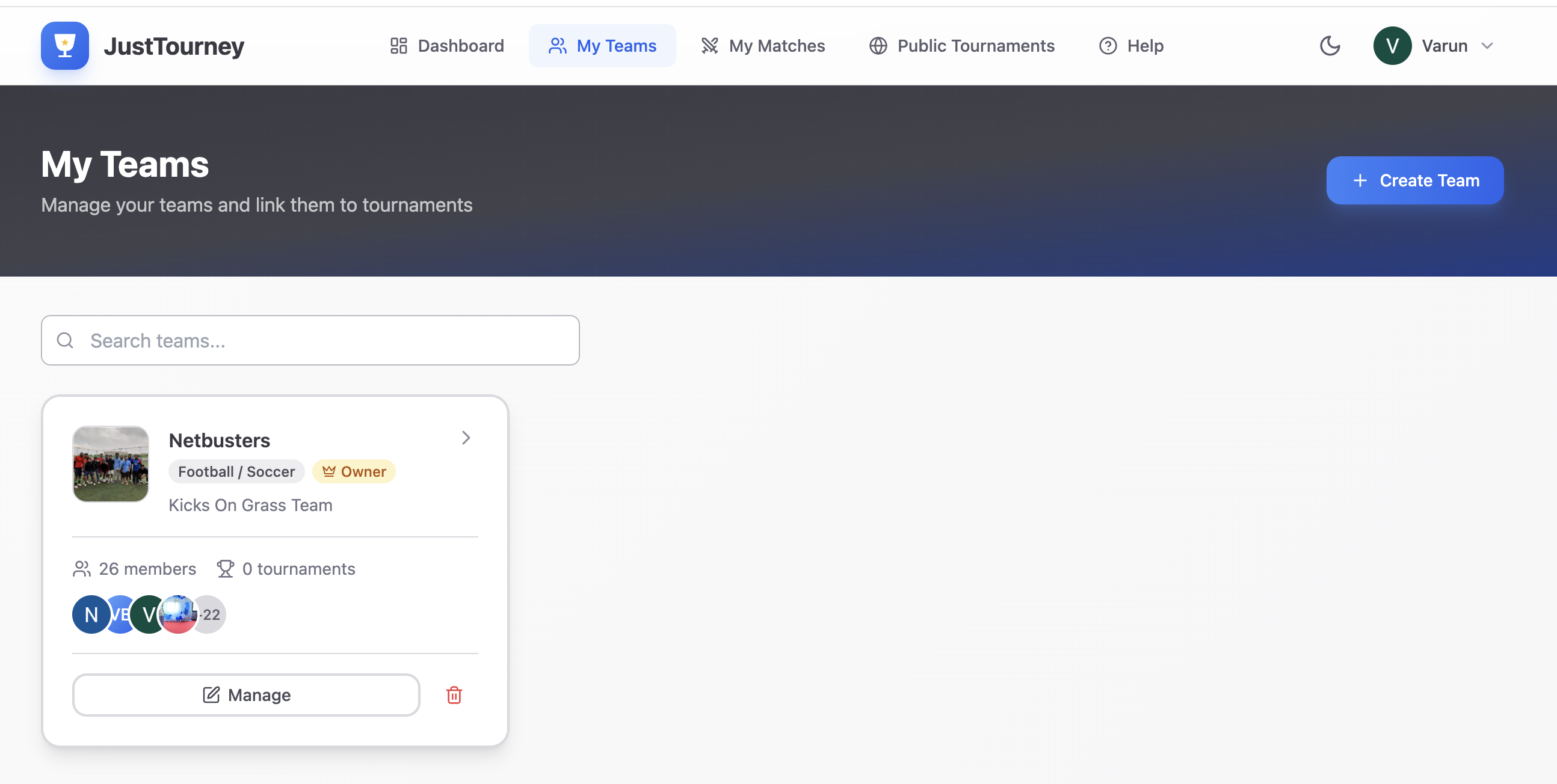 JustTourney gallery image