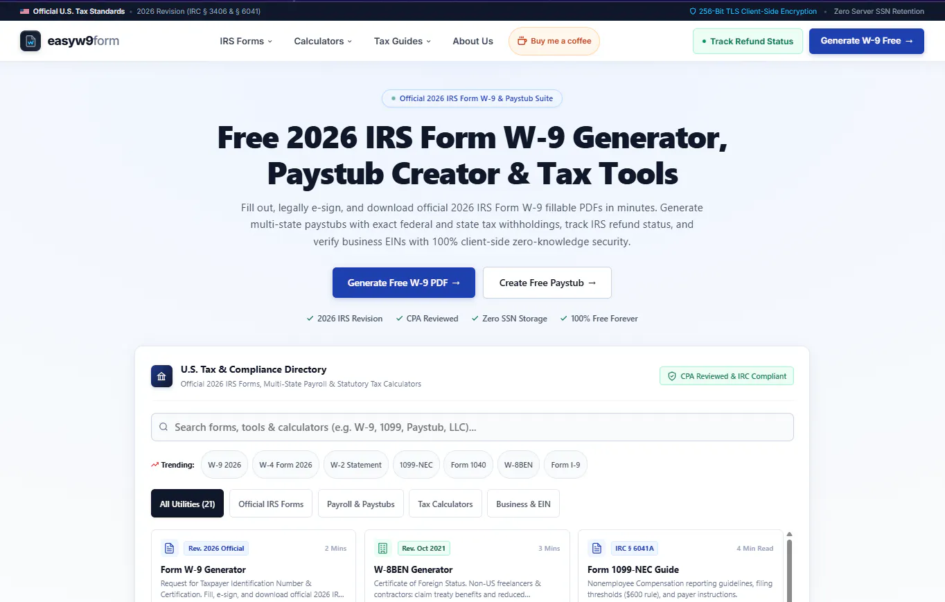 EasyW9Form Tax & Compliance Suite gallery image