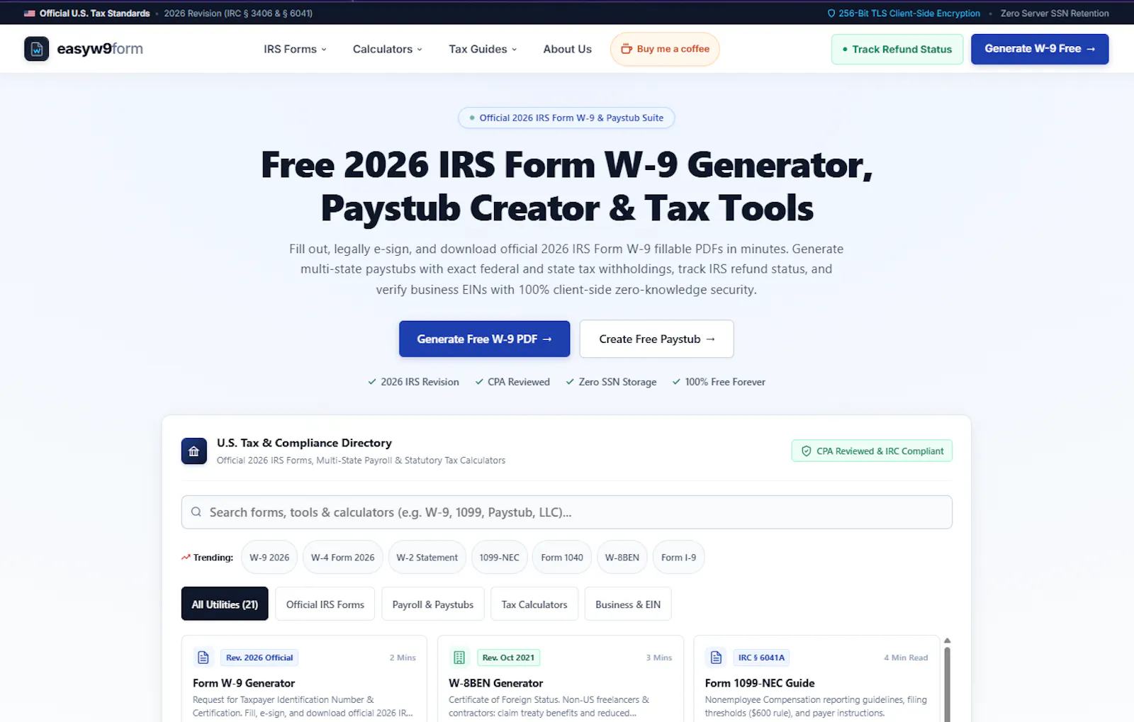 EasyW9Form Tax & Compliance Suite screenshot 1