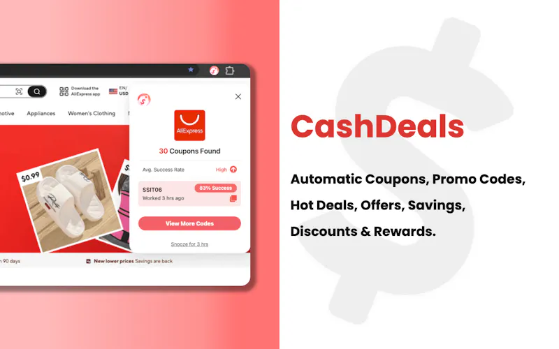 CashDeals: AI Coupons & Savings screenshot 1
