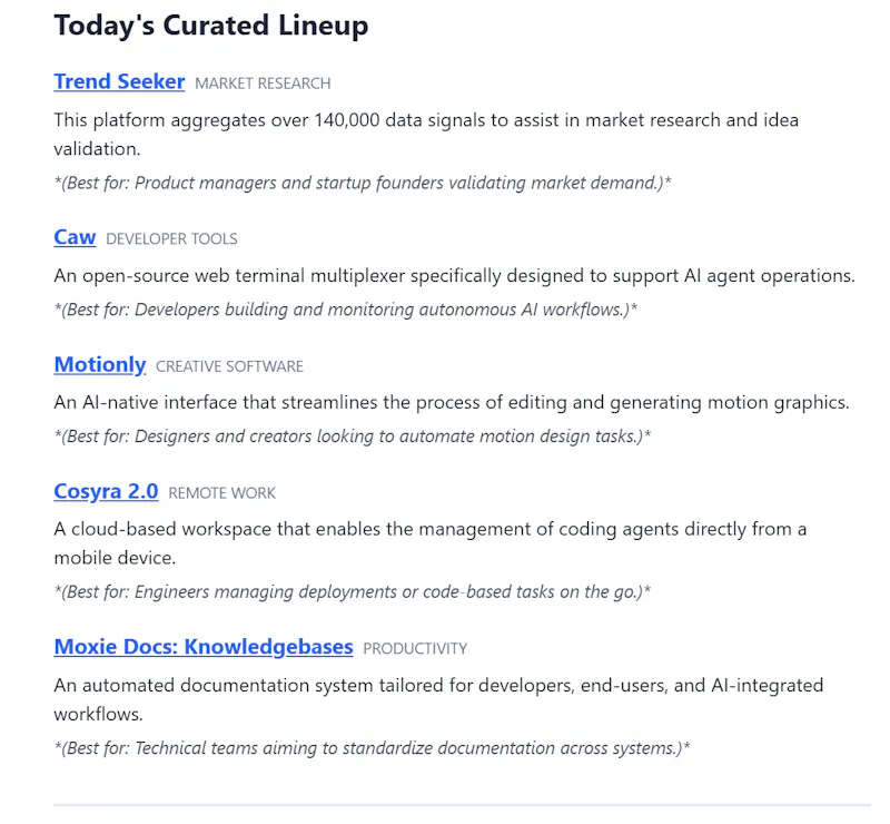 Daily Digest for Product Hunt screenshot 2