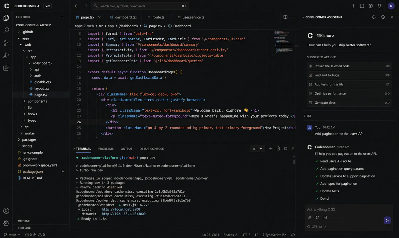 Codehoomer AI screenshot 1