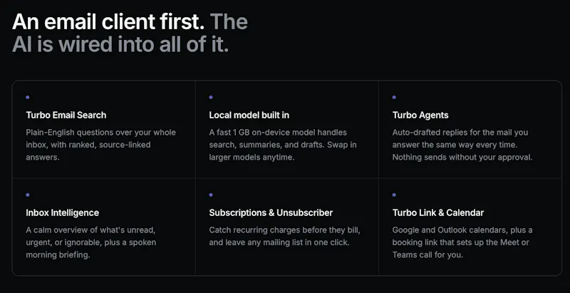 TurboMail screenshot 2