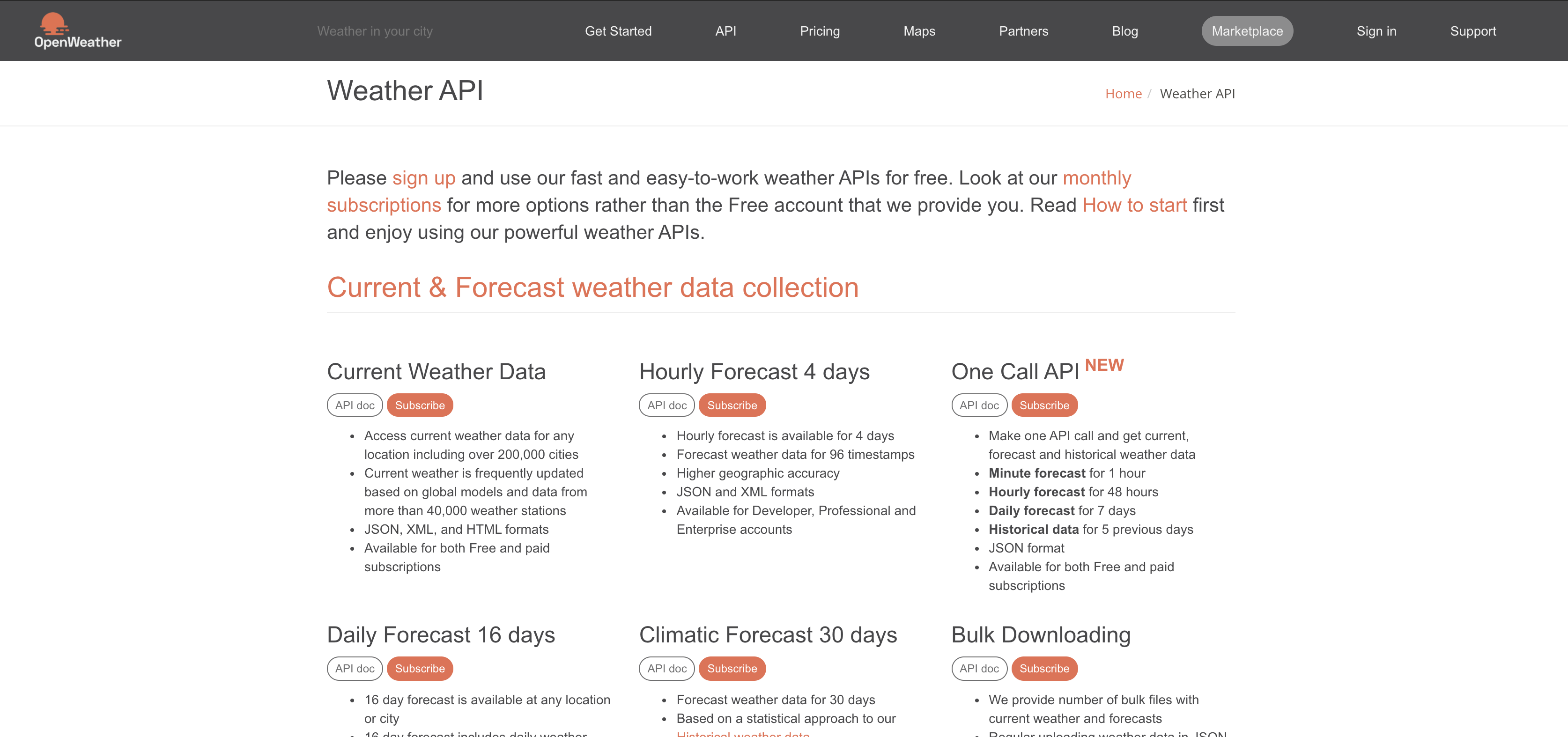OpenWeather API gallery image