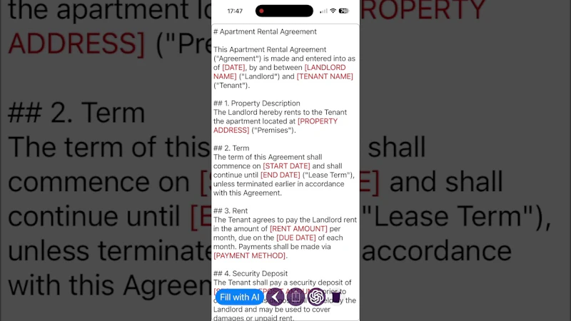 Contract — AI Contract Generator screenshot 1 (video preview)