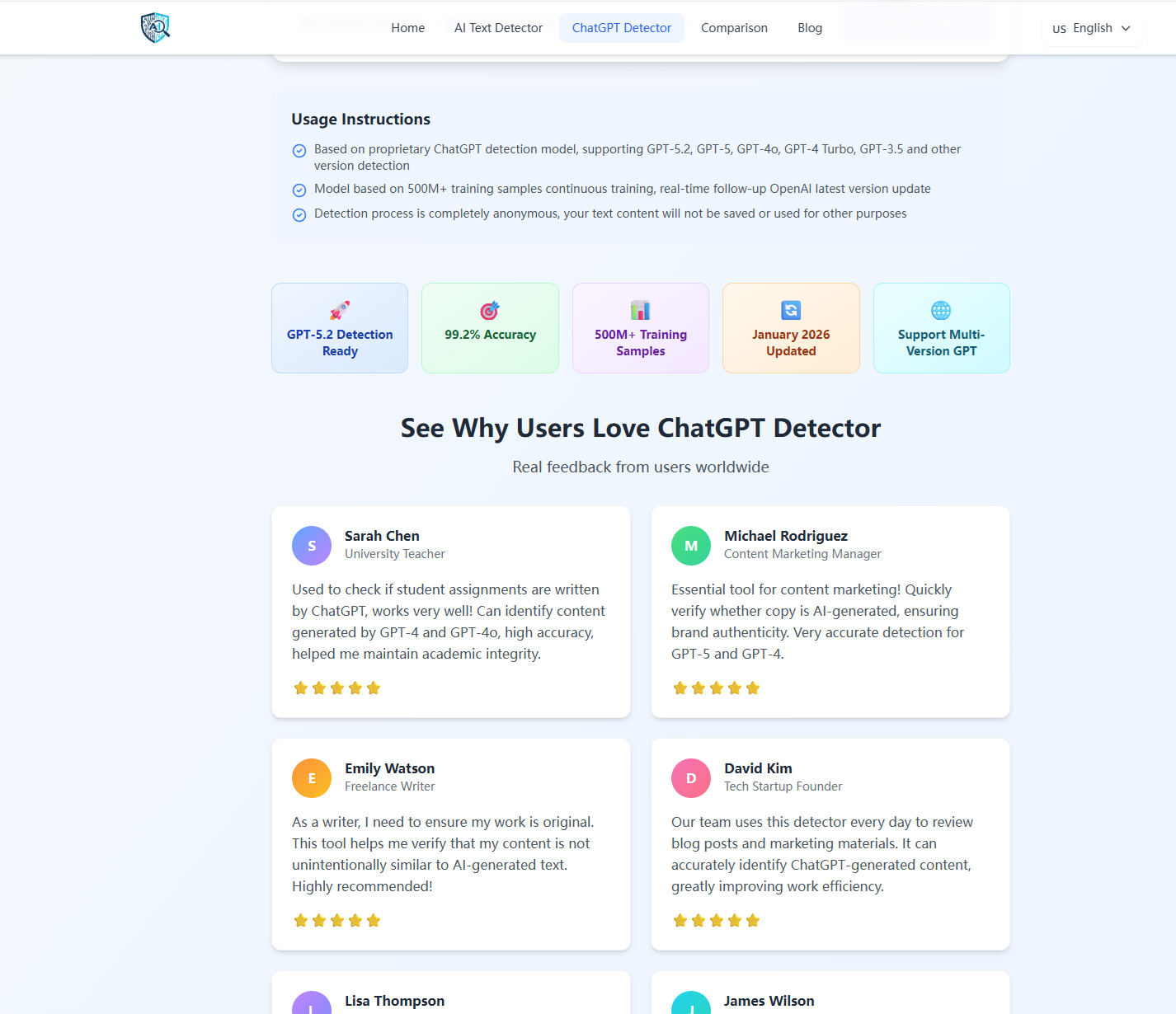 AI Detect Lab - Screenshot 3 showing product features and functionality