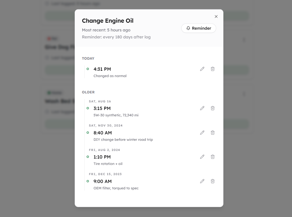 Loglast - Screenshot 3 showing product features and functionality