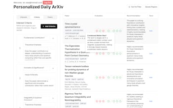 Personalized Daily ArXiv gallery image