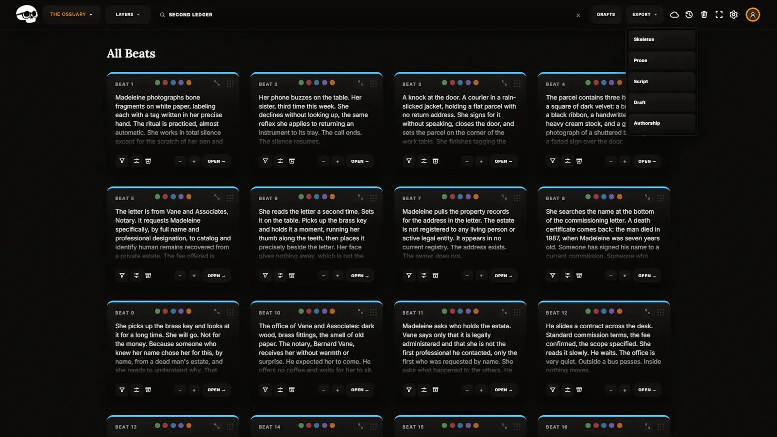 Skeleton Draft screenshot 6