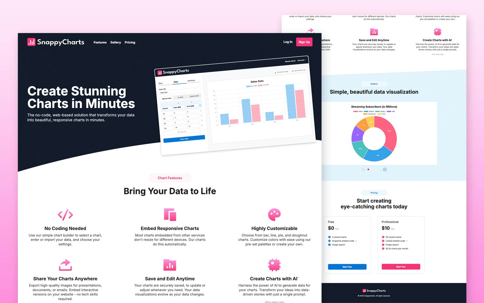 Mídia 2 de SnappyCharts - Crie belos gráficos em minutos