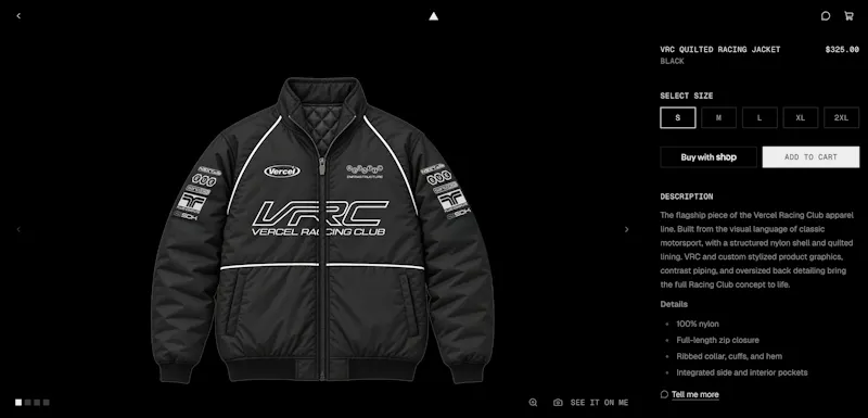 Vercel Shop screenshot 4