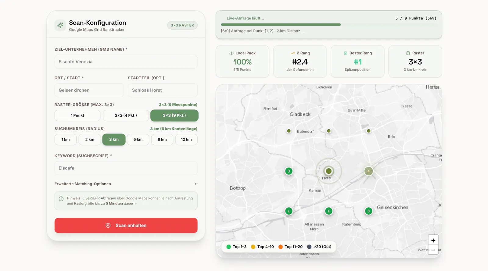 Google Maps Grid Ranktracker screenshot 1