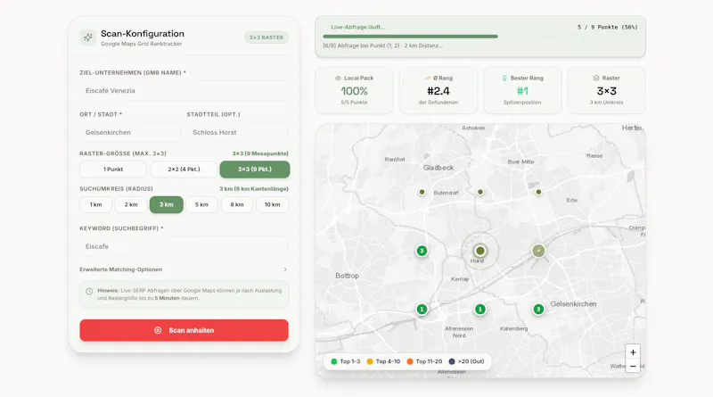 Google Maps Grid Ranktracker screenshot 1