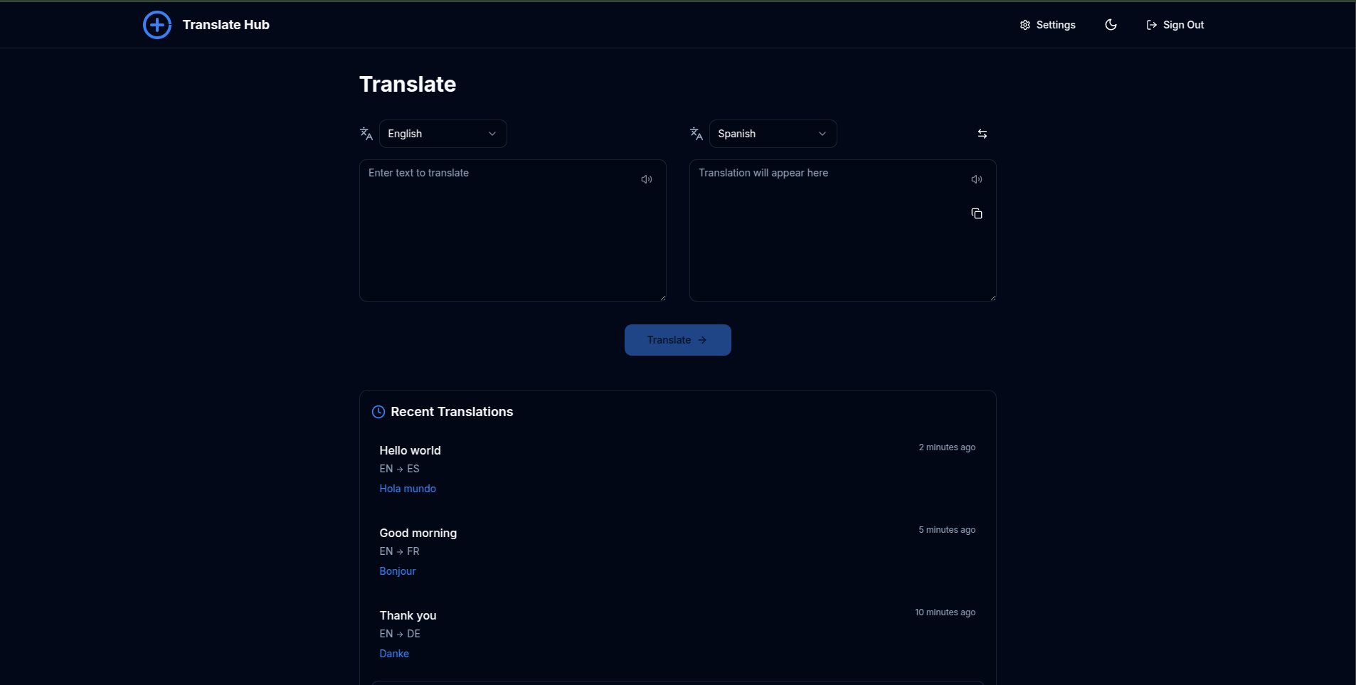 Translate Hub gallery image