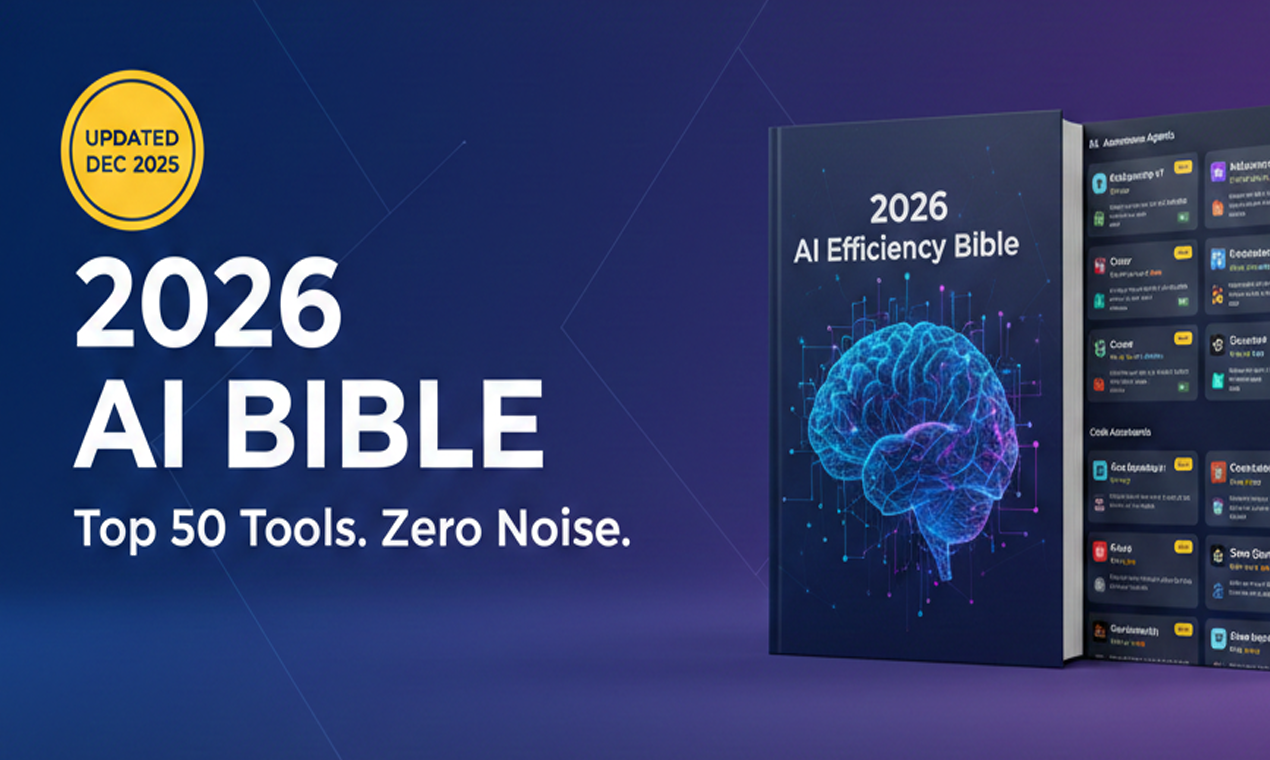 The 2026 AI Efficiency Bible - Main product screenshot demonstrating key features and user interface