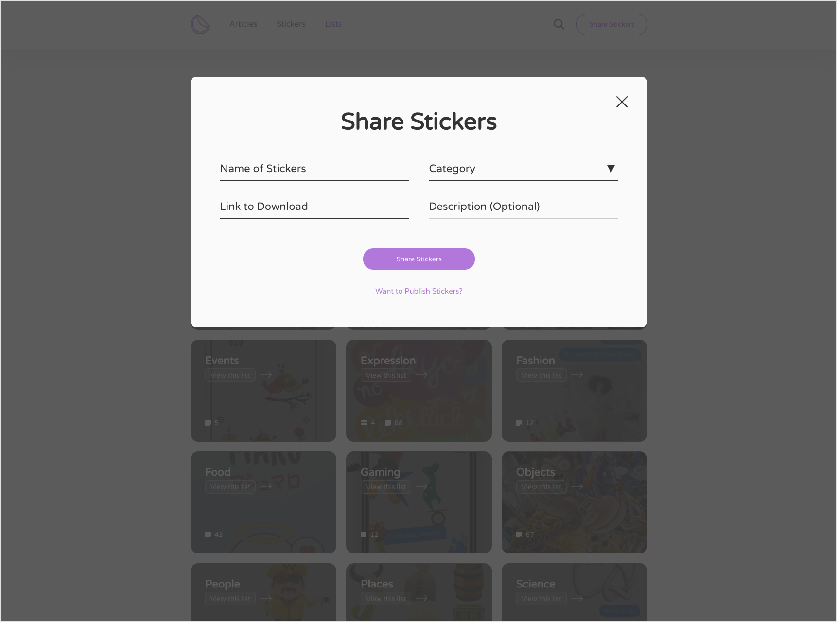 Sticker List Image