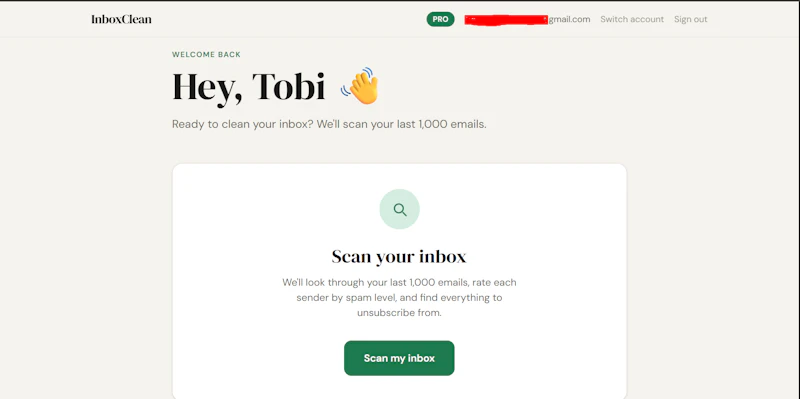 InboxClean screenshot 3