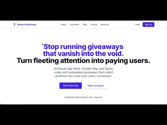 Promo Code Queue gallery image