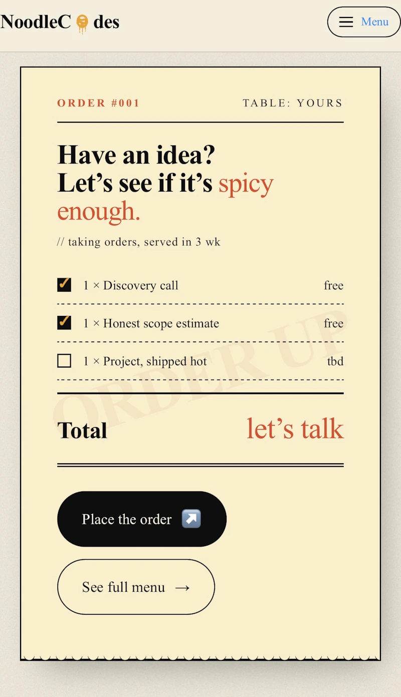NoodleCodes screenshot 2