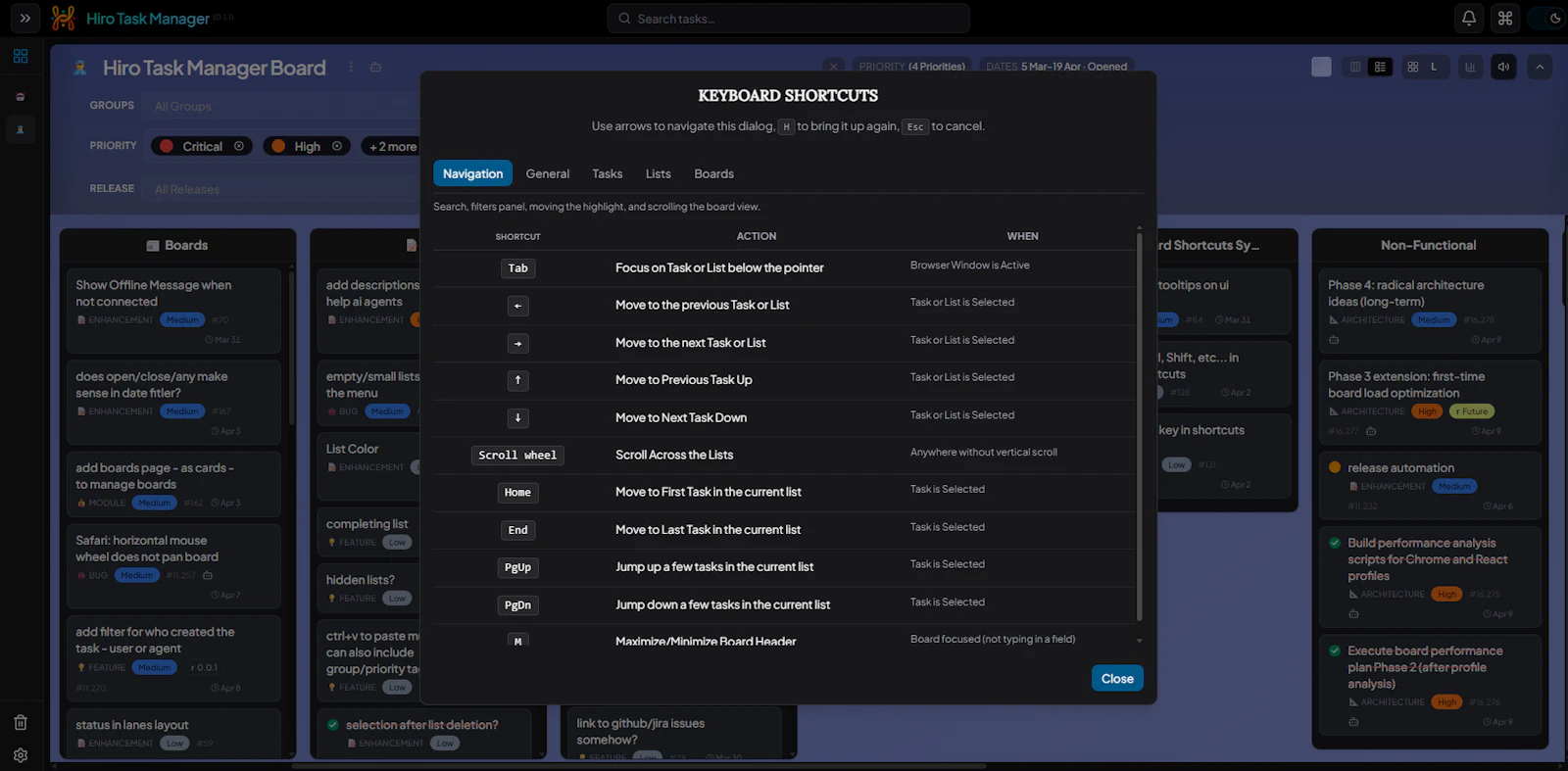 Hiro Task Manager screenshot 5