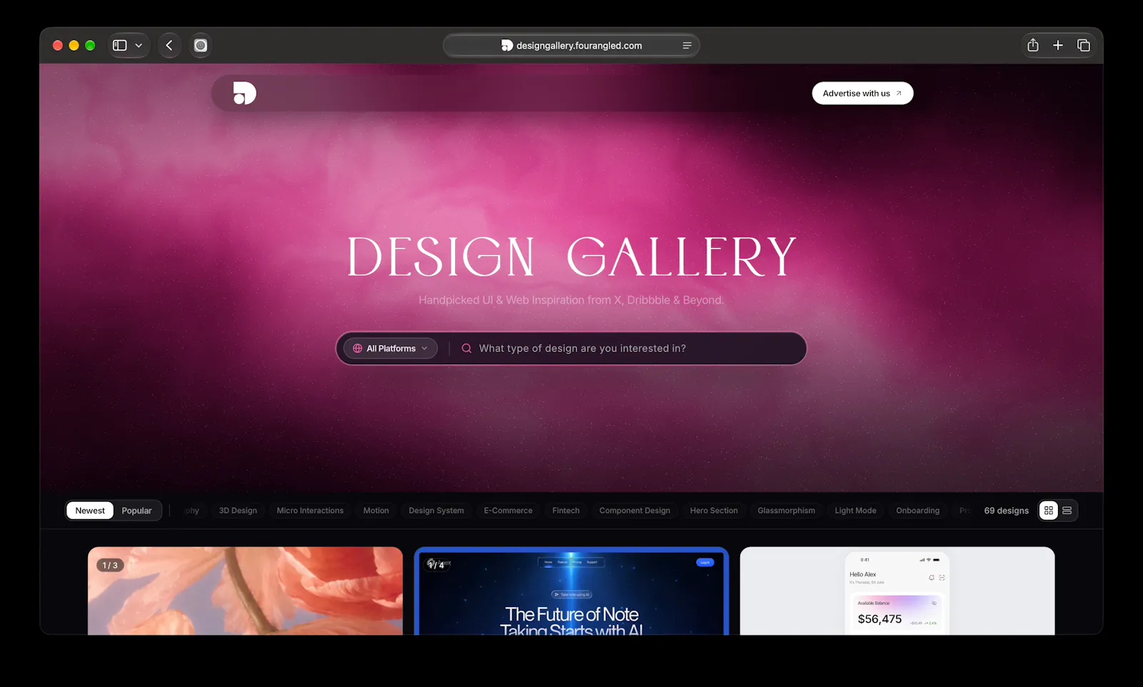 Design Gallery screenshot 1