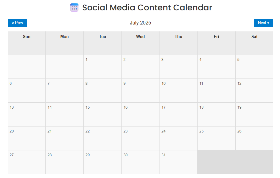Media Kalendar Media Sosial Pintar - Rancang, buat dan hantar kandungan dengan mudah, semuanya di satu tempat! 1