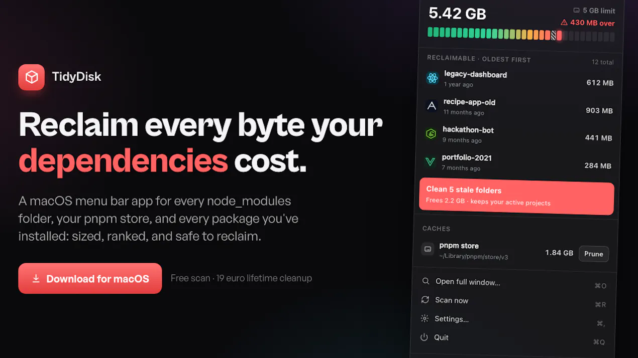 TidyDisk product