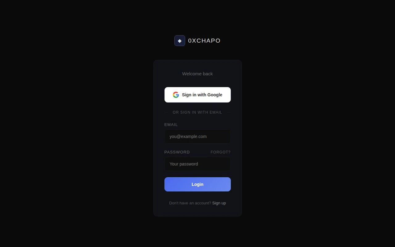 0xChapo — Cold Email, Automated logo