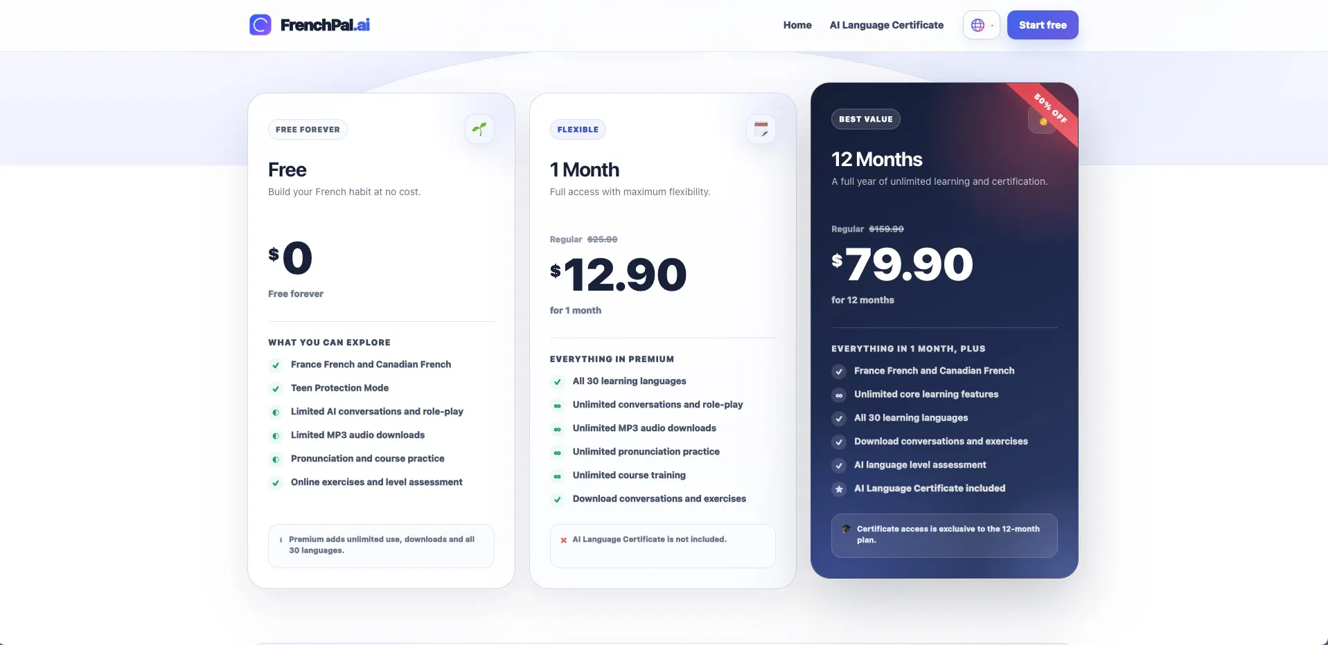 FrenchPal.ai - Your AI Speaking Partner gallery image