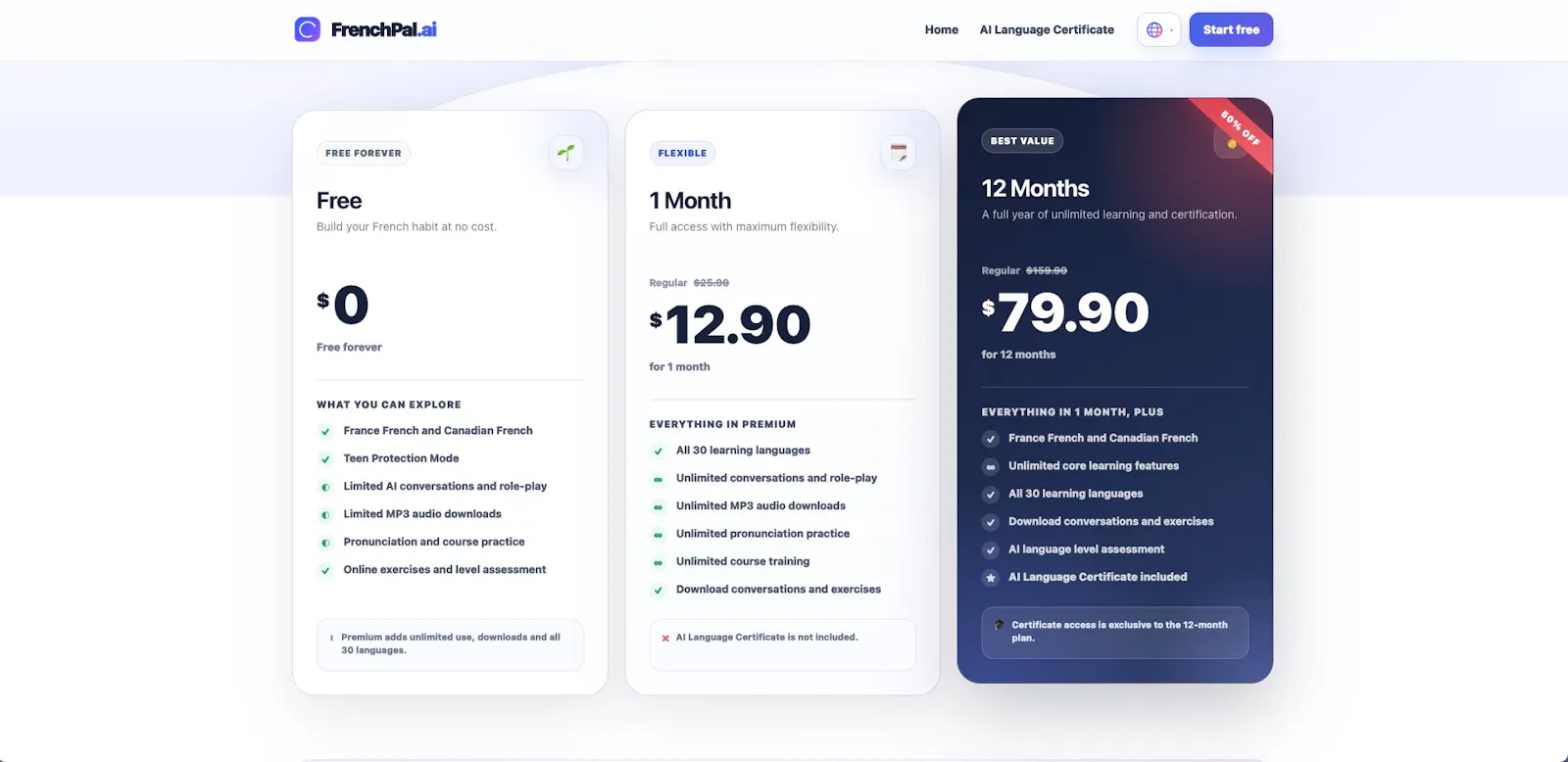 FrenchPal.ai - Your AI Speaking Partner screenshot 3