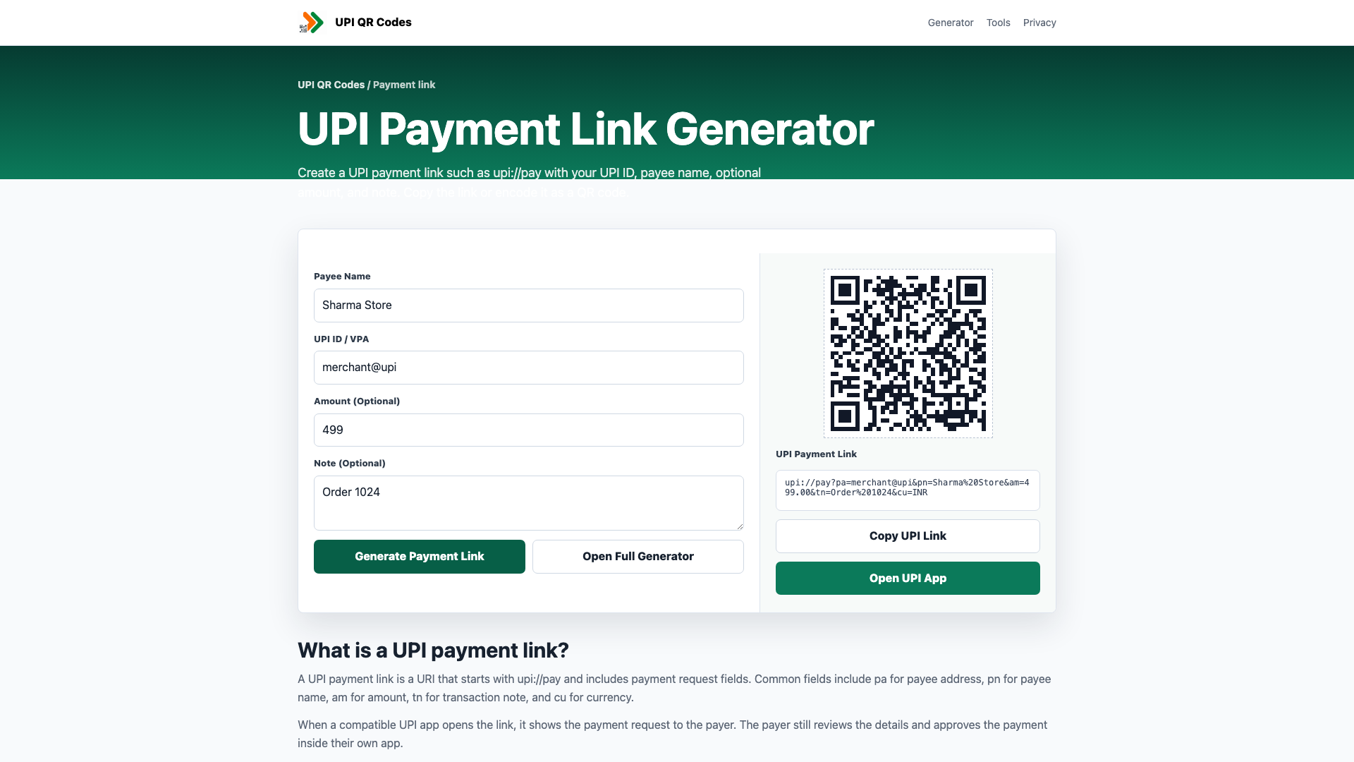 UPI QR Codes gallery image