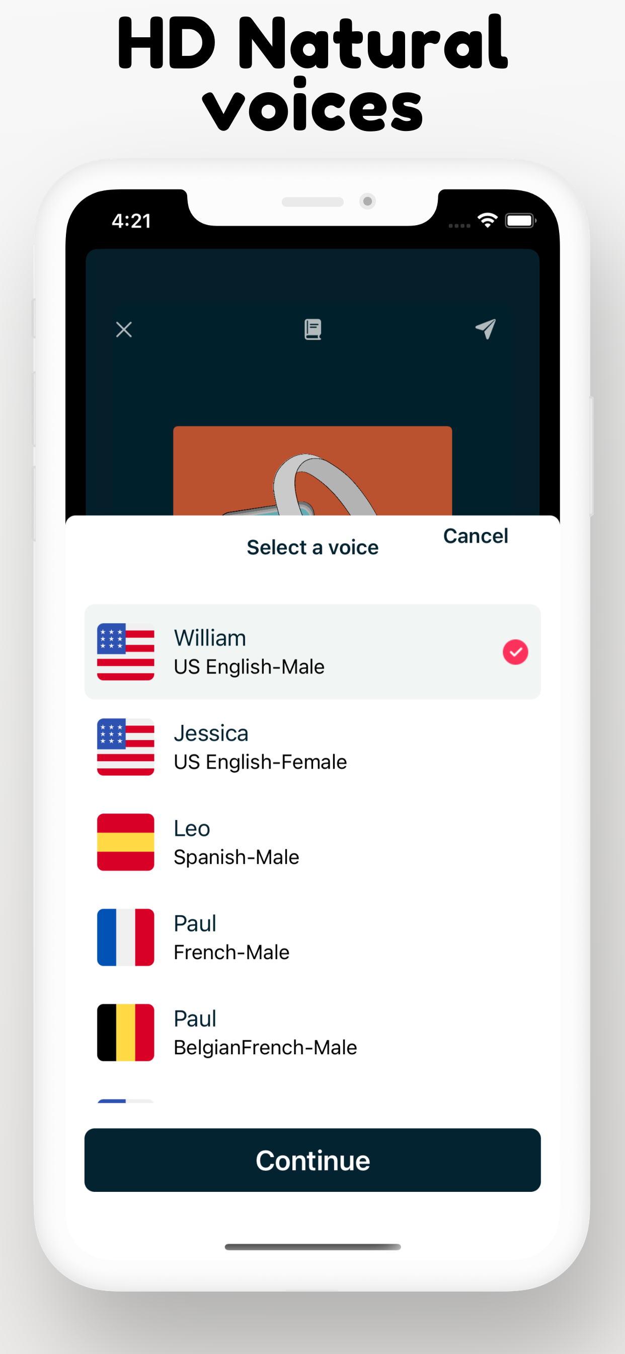 Odiofy - AI -tekstlezer die tekst verandert in een interactief audioboek media 6