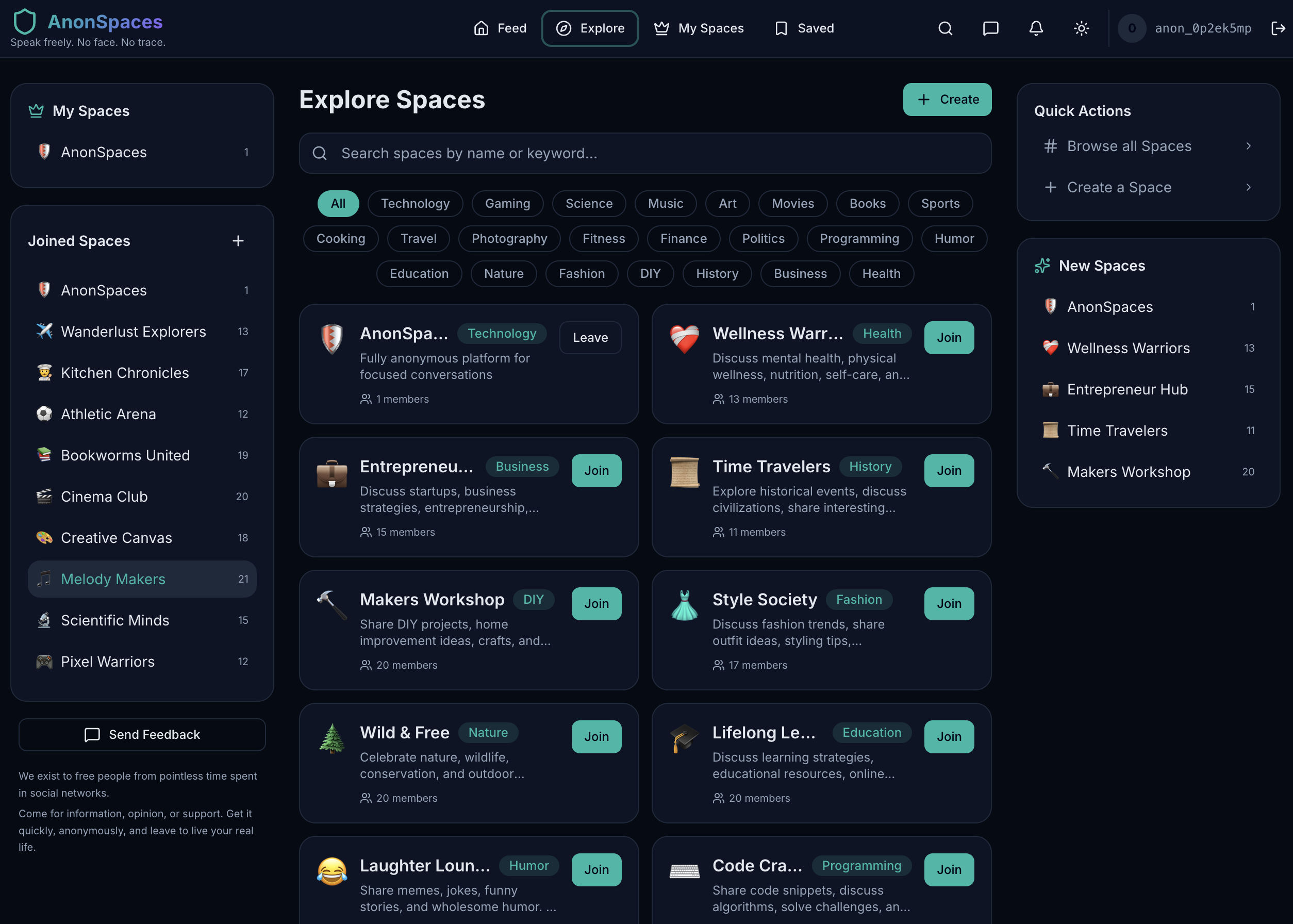 AnonSpaces gallery image