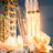 Powerful Falcon Heavy launch detail poster - Original Photography by Ryan Chylinski